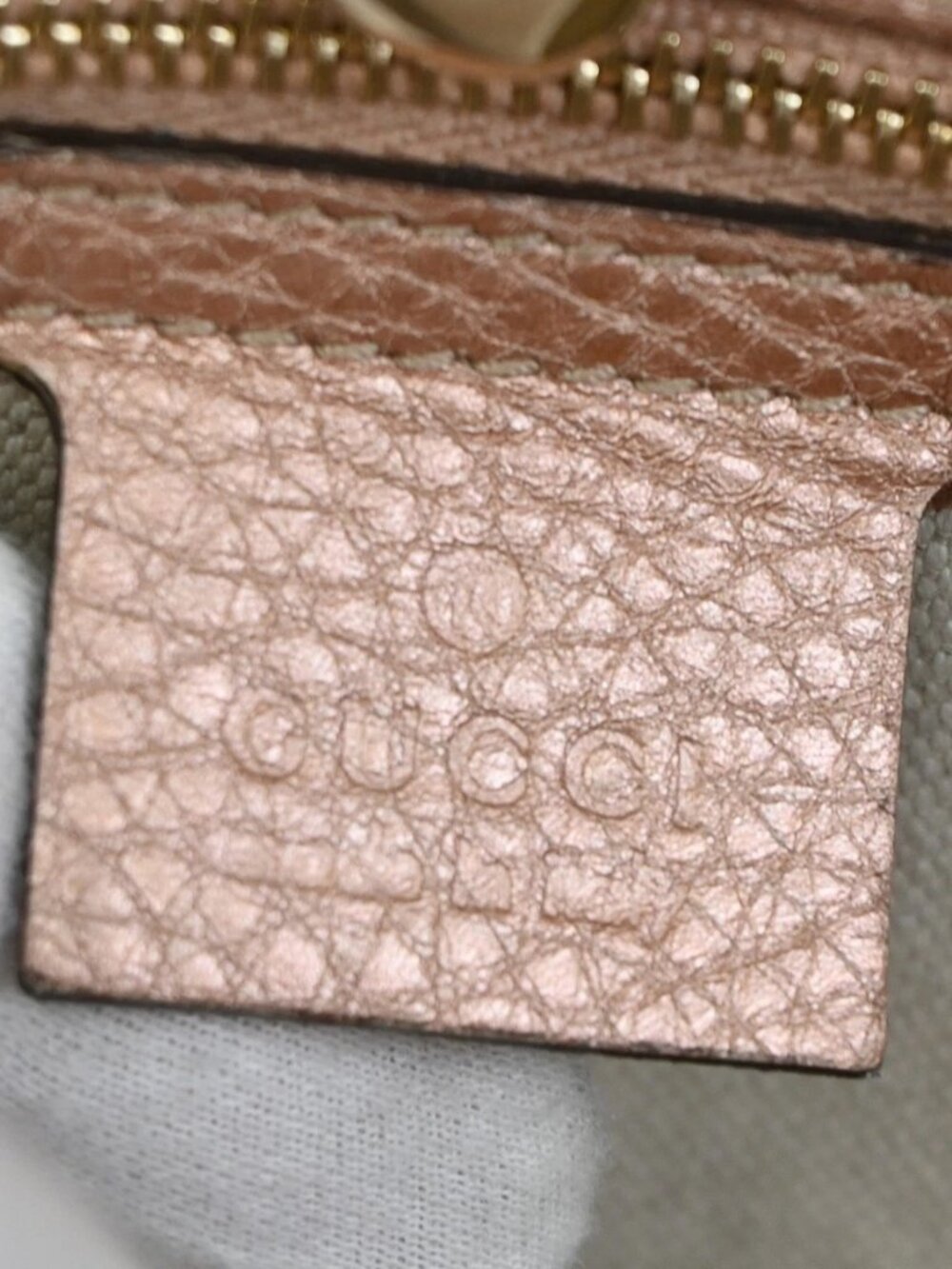 GUCCI Bamboo GG Tassel Shoulder Bag Canvas Leather BN Pink Italy GHW 85TA673 - Picture 13 of 15